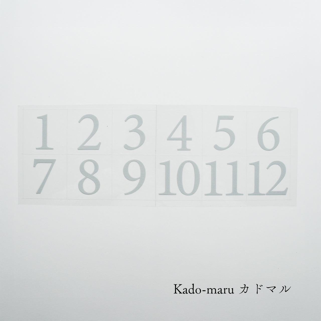 【送料無料】No.1～12 ＆crew. ロッカーナンバー カッティングシート / 5design
