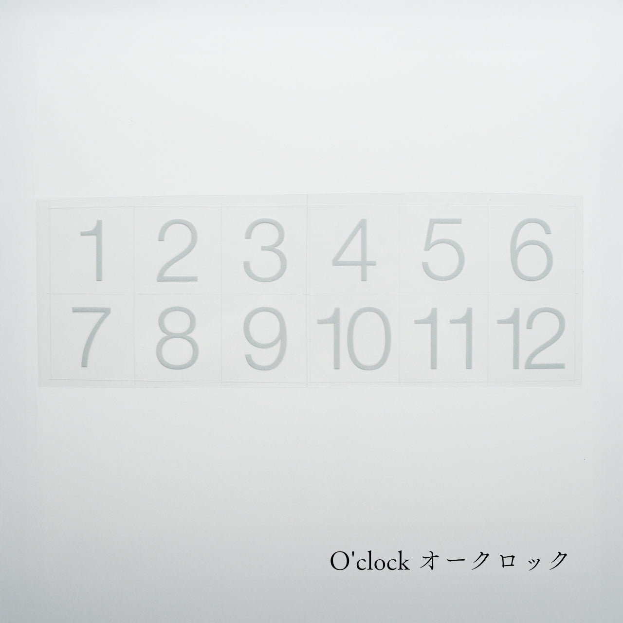 【送料無料】No.1～12 ＆crew. ロッカーナンバー カッティングシート / 5design