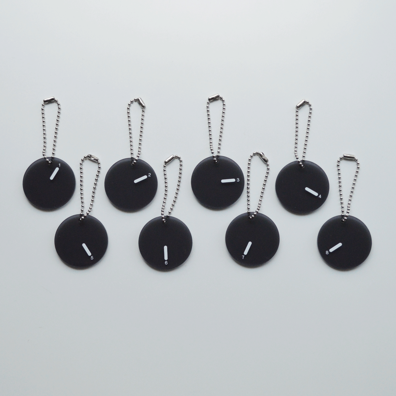 【No.1～8】ロッカーキーホルダー / 5design 2color