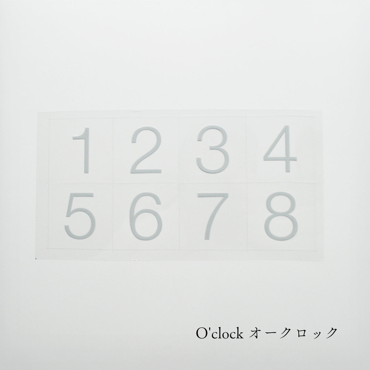 【送料無料】No.1～12 ＆crew. ロッカーナンバー カッティングシート / 5design