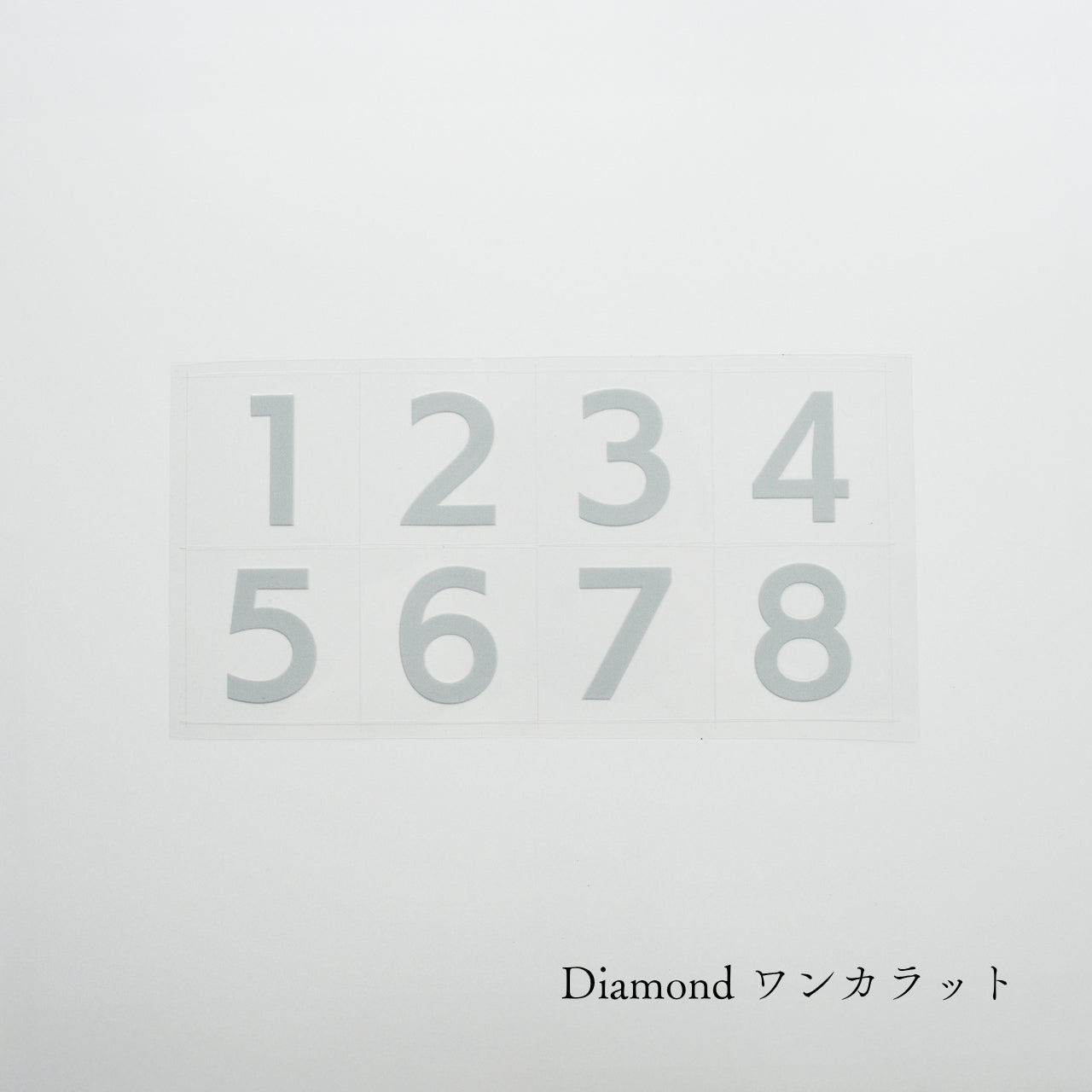 【送料無料】No.1～8 ＆crew. ロッカーナンバー カッティングシート / 5design