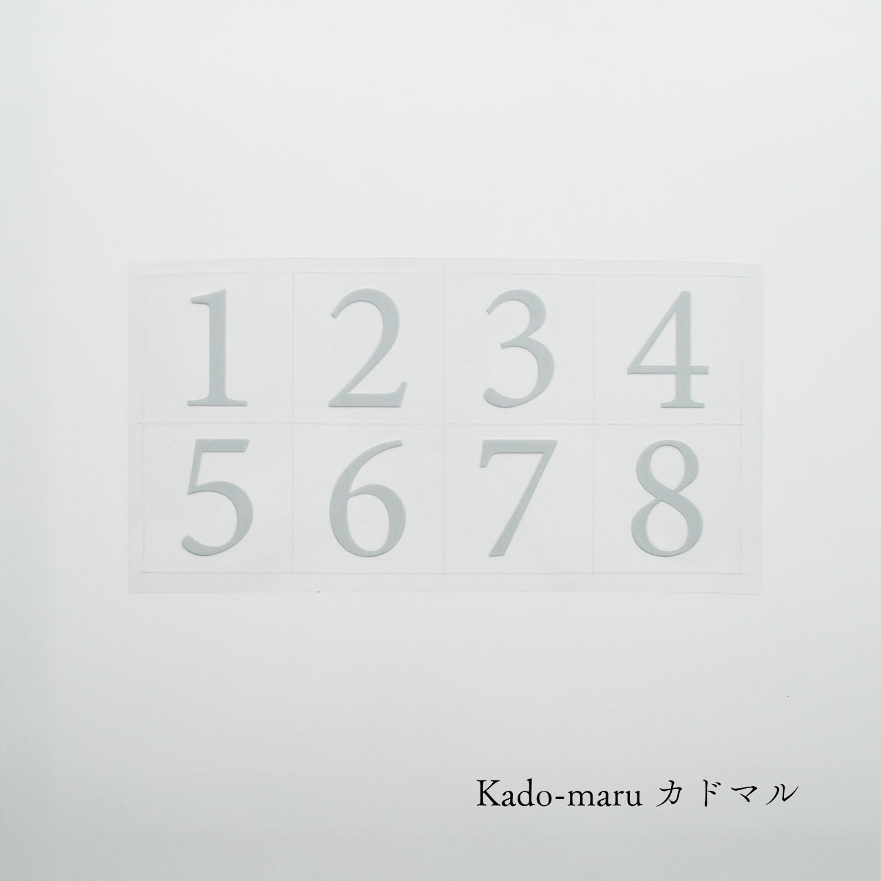 【送料無料】No.1～12 ＆crew. ロッカーナンバー カッティングシート / 5design