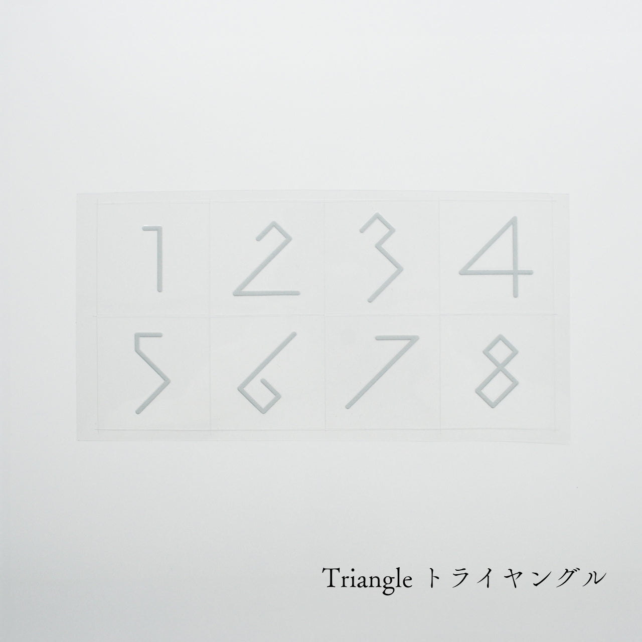 【送料無料】No.1～8 ＆crew. ロッカーナンバー カッティングシート / 5design