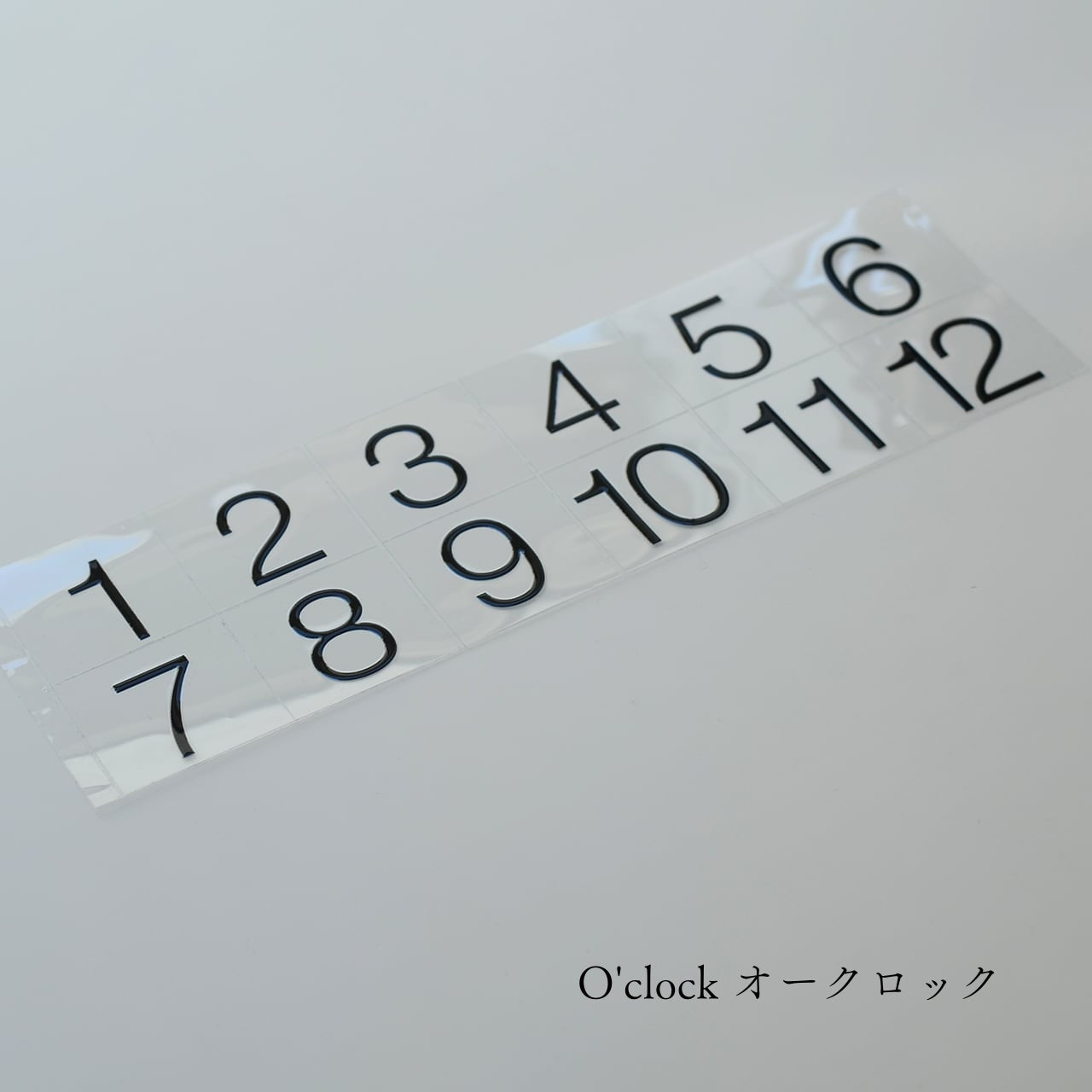 【No.1～12】＆crew. ロッカーナンバー カッティングシート / 5design