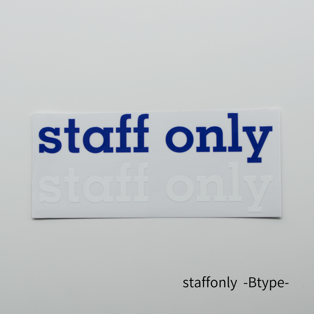 【toilettes＆staffonly】  KIRIEシリーズ　＆crew.カッティングシート/ 2types