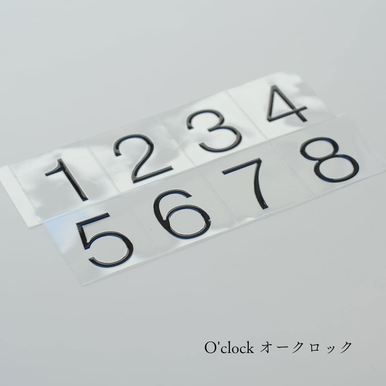 【No.1～8】＆crew. ロッカーナンバー カッティングシート / 5design