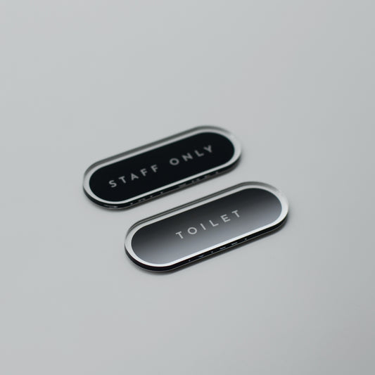 【STAFFONLY×TOILET 2set】KIRIFUDA -キリフダ-  サインプレート  / 4types / 2color