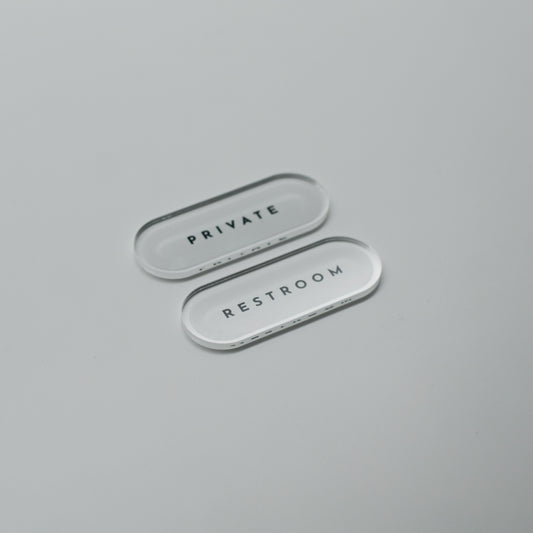 【PRIVATE×RESTROOM 2set】KIRIFUDA -キリフダ-  サインプレート  / 4types / 2color