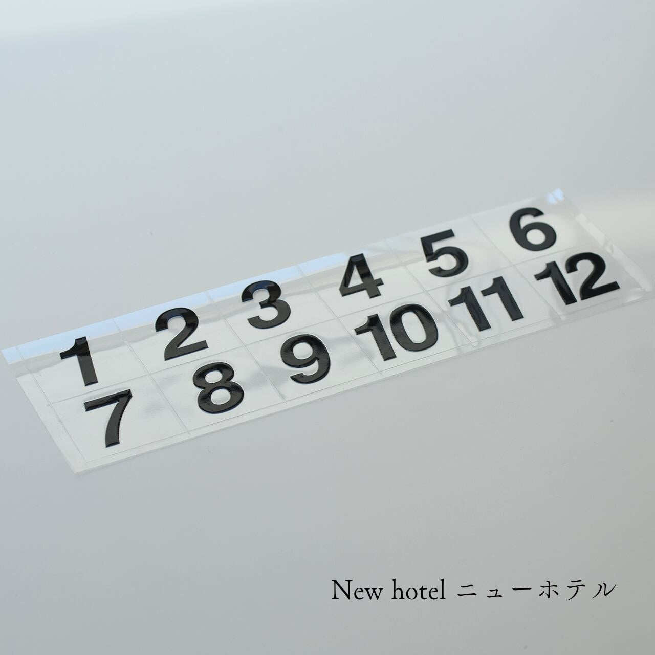 【No.1～12】＆crew. ロッカーナンバー カッティングシート / 5design